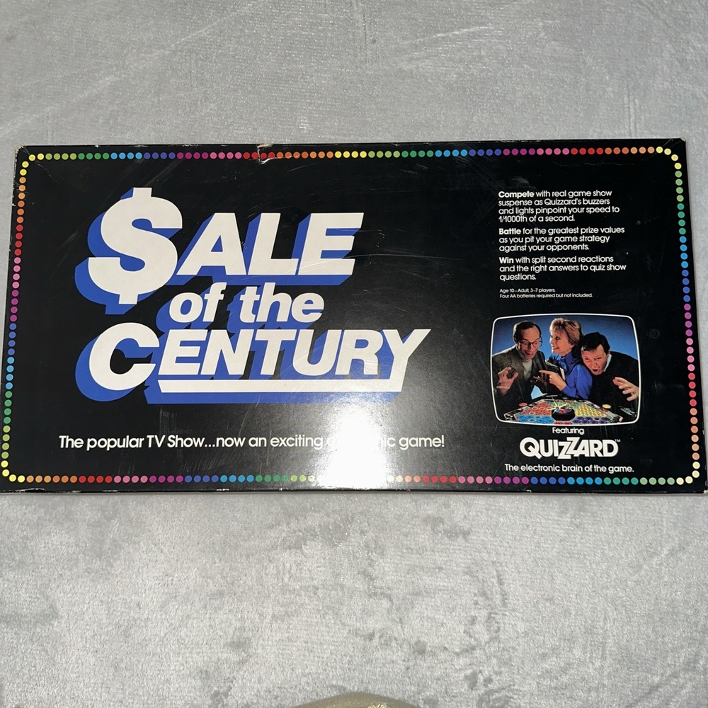 Vintage Sale Of‎ The Century Electronic Game 1986 Complete Unused Open Box - Picture 8 of 13